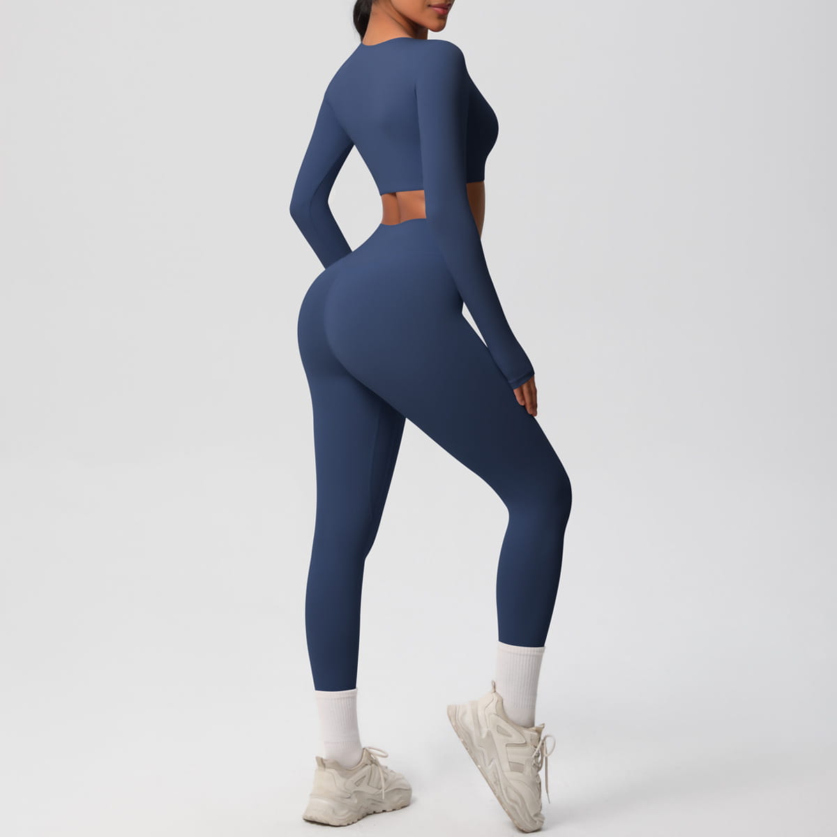 Double-sided Nylon Brushed Nude Feel Tight Exercise Yoga Clothes Suit