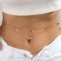 Women's Fashion Round Beads Chain Double-layer Waist Chain - Norellé