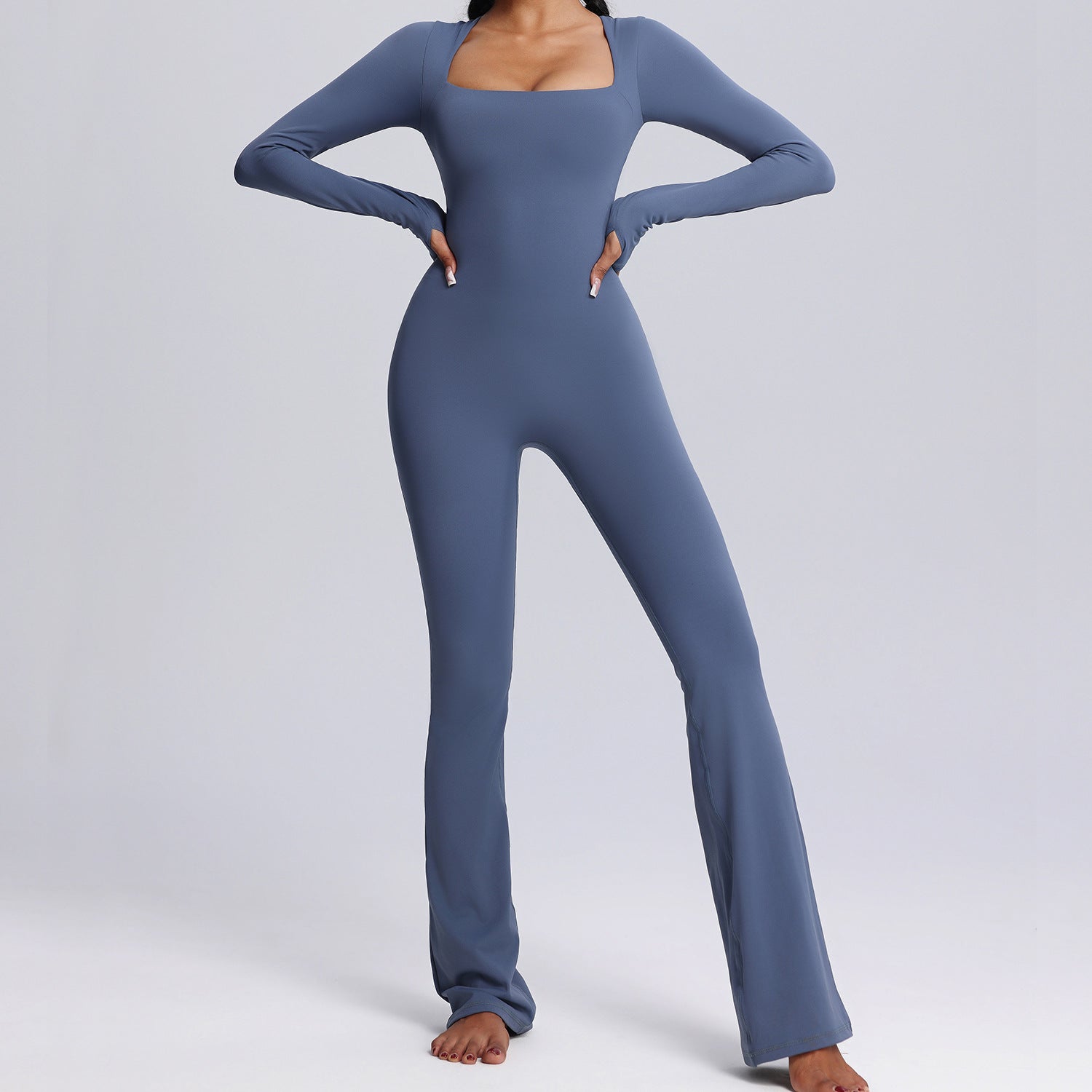 Women's Long Sleeve Yoga Jumpsuit High Elastic Breathability - Norellé
