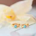 High-grade Opal Earrings Small Ear Ring Opal - Norellé