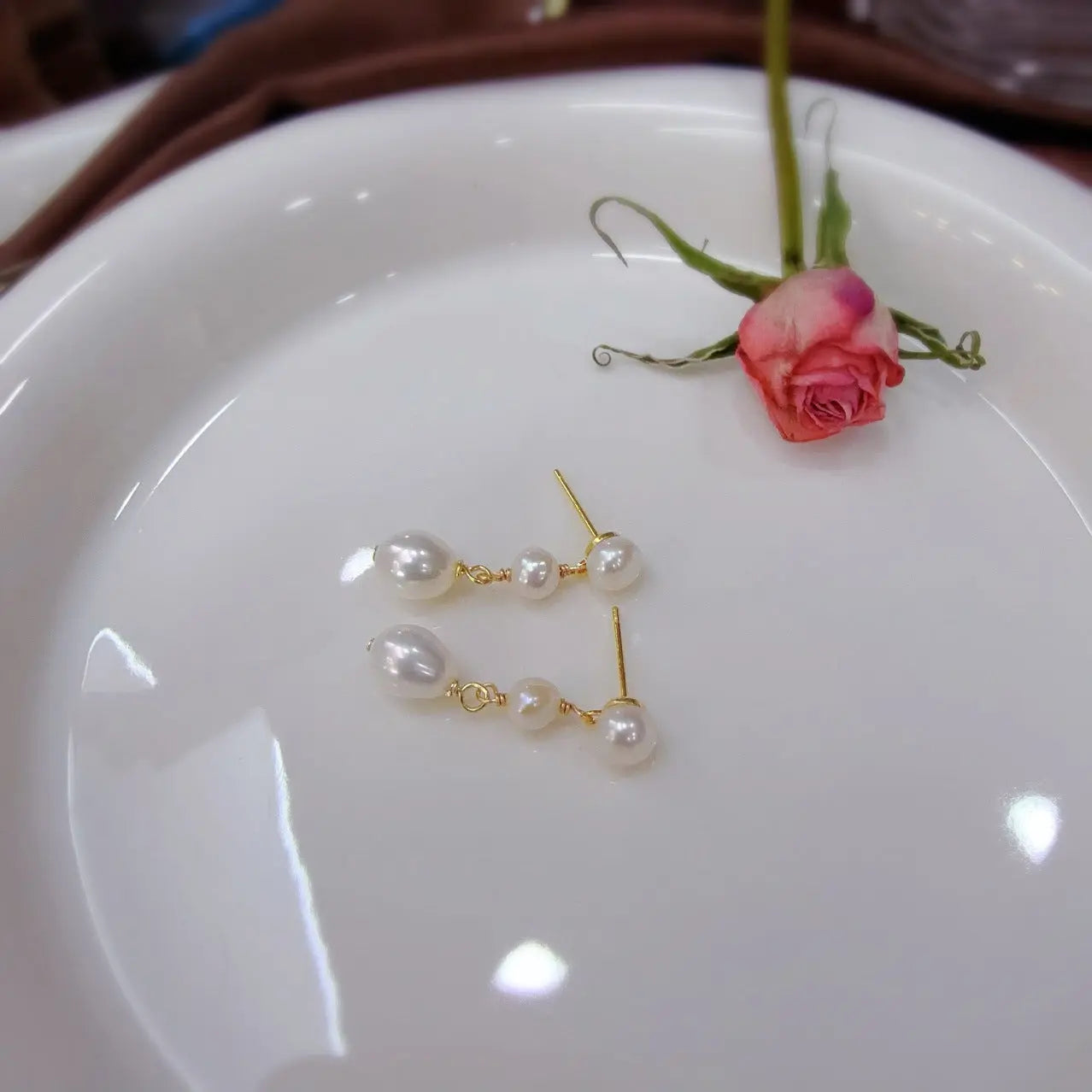 Original Design Natural Pearl Earrings - Norellé