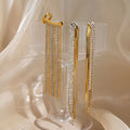 18K Real Gold Plating Titanium Steel Line Drape Ear Clip - Norellé