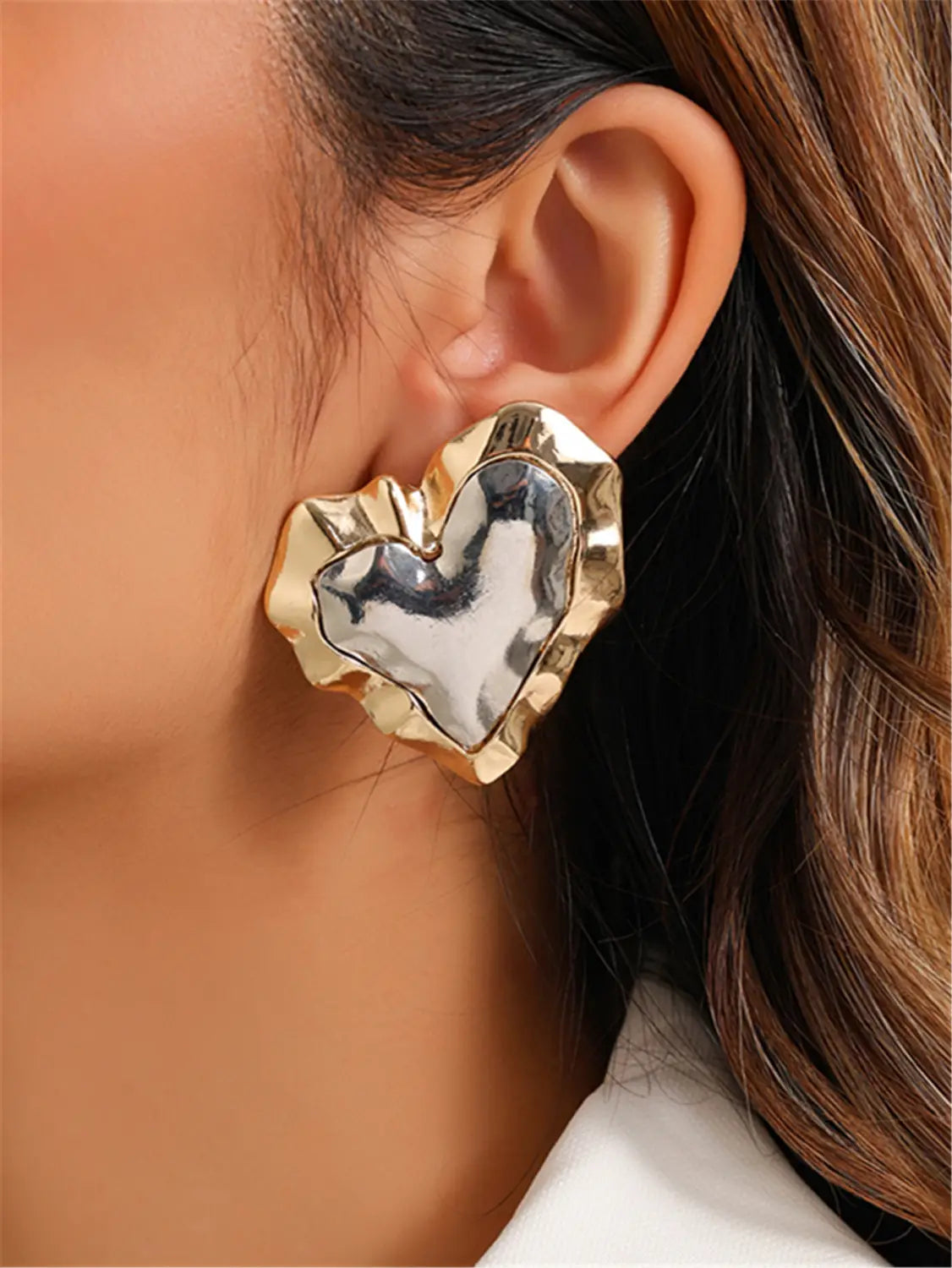 Love Color-block Ear Stud