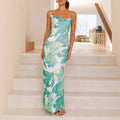 Women's Printed Sleeveless Vest Camisole Slim Hip Dress - Norellé