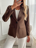 Stylish French Solid Color COAT - Norellé