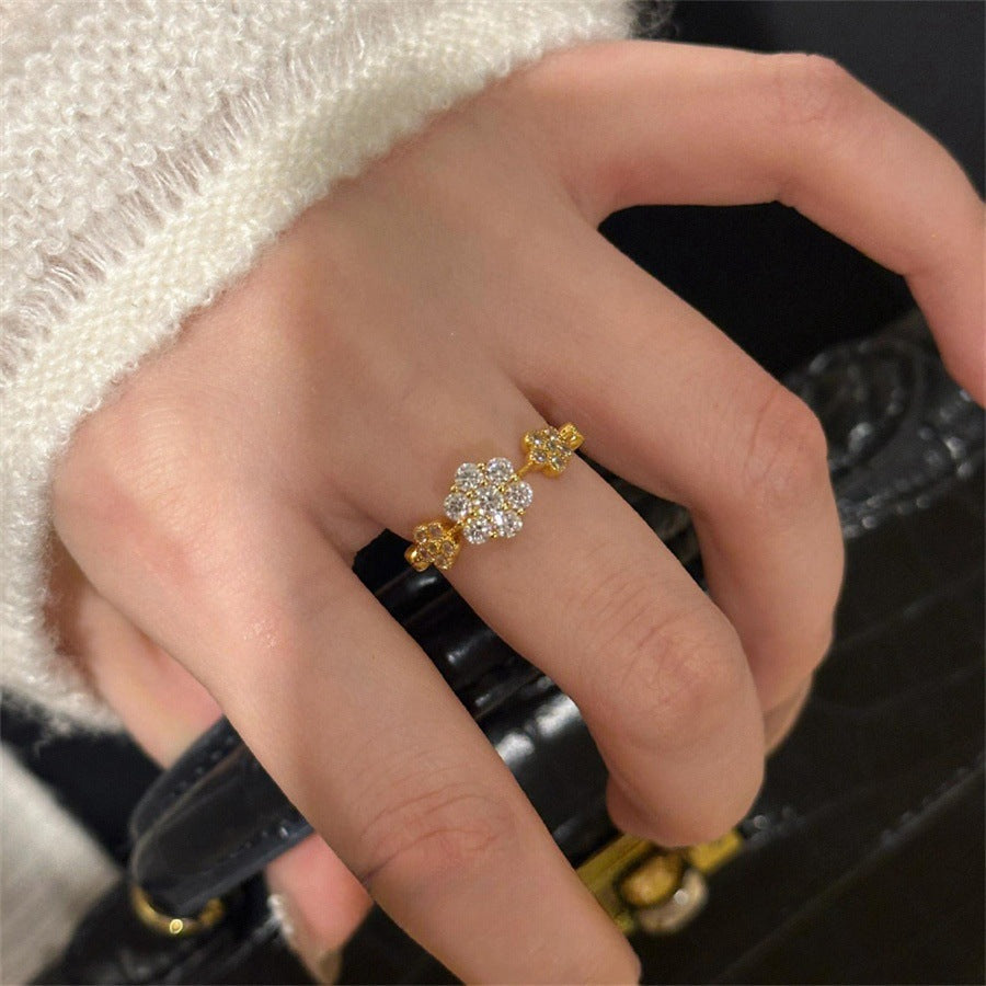 Women's French Aquamarine Colored Gems Zircon Ring - Norellé