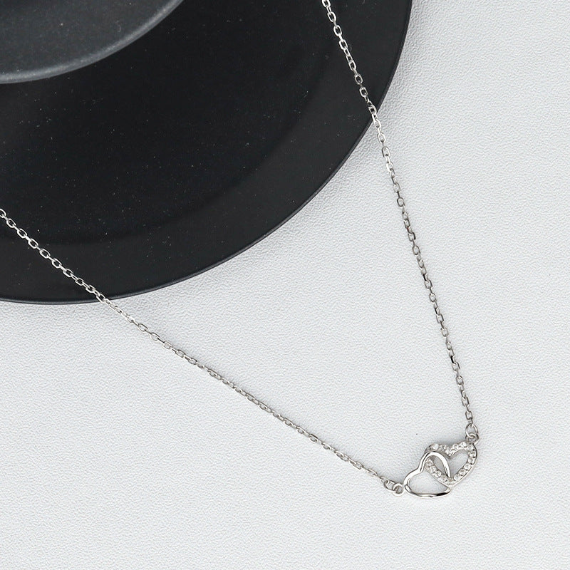 Fashion Special-interest High-grade Temperament Heart-shaped Collarbone Necklace - Norellé