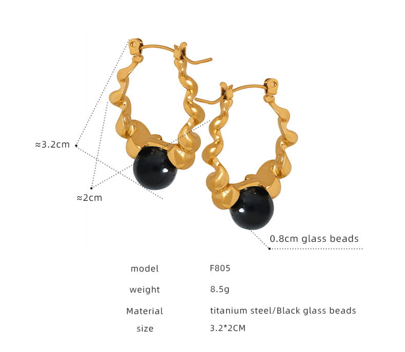 Women’s Fashion Geometry Pattern Metal Hollow Thread Earrings