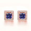 Inlaid Colored Gems Earrings S925 Sterling Silver Earrings - Norellé