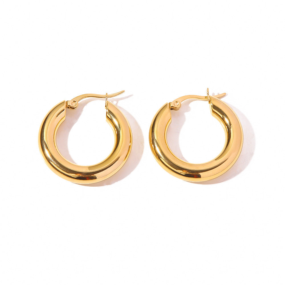 Personality Affordable Luxury Simple Stainless Steel Earrings - Norellé
