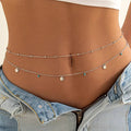 Women's Fashion Round Beads Chain Double-layer Waist Chain - Norellé