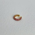 Retro Simple Full Rhinestone Zircon Ear Clip Earrings - Norellé