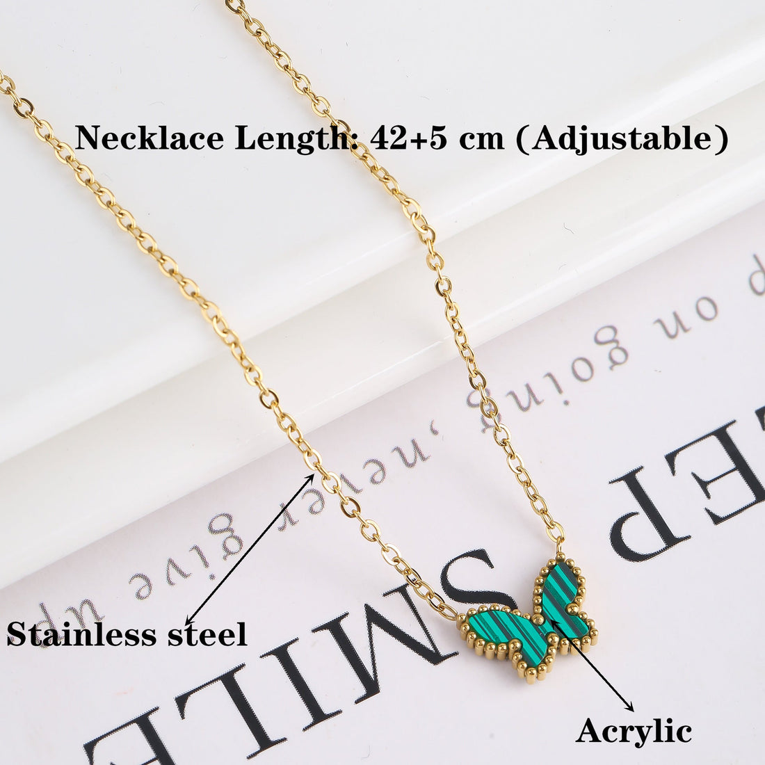 Simple Fashion Personality Temperament Butterfly Necklace - Norellé