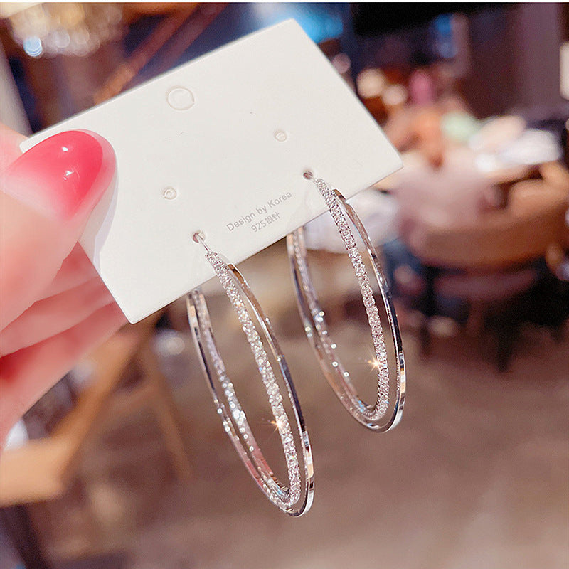 Exaggerated Big Hoop Earrings Women's Unique Niche - Norellé