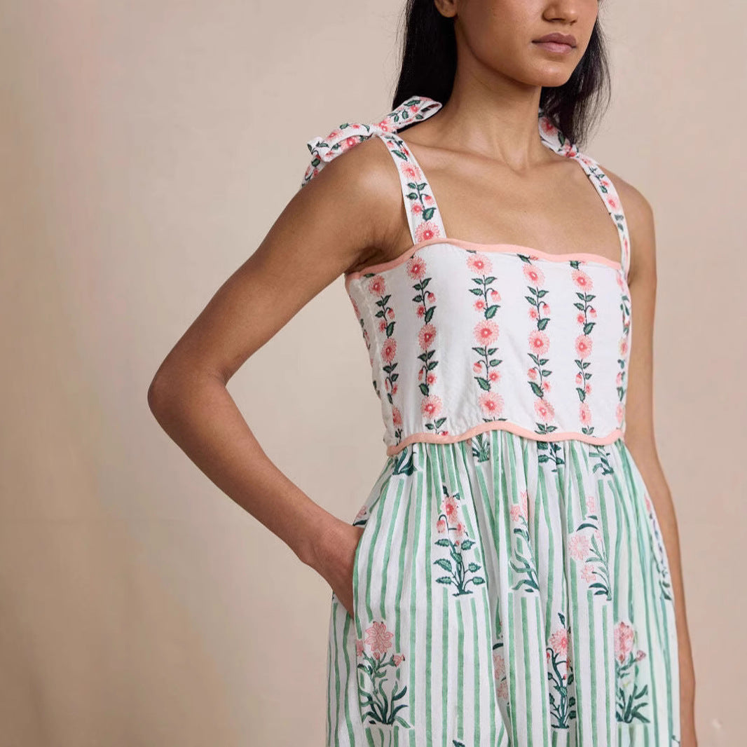 Personalized Stylish Print Oversized Swing Sling Dress - Norellé