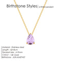 Stainless Steel Stylish Water Drop Zircon Necklace - Norellé