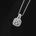 Square Bag Diamond Necklace Rings Ear Studs Suit - Norellé