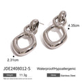Stainless Steel Hollow Stud Earrings Advanced Geometry - Norellé