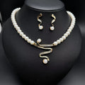 Fashion Personality Deep V Clavicle Pearl Pendant Suit - Norellé