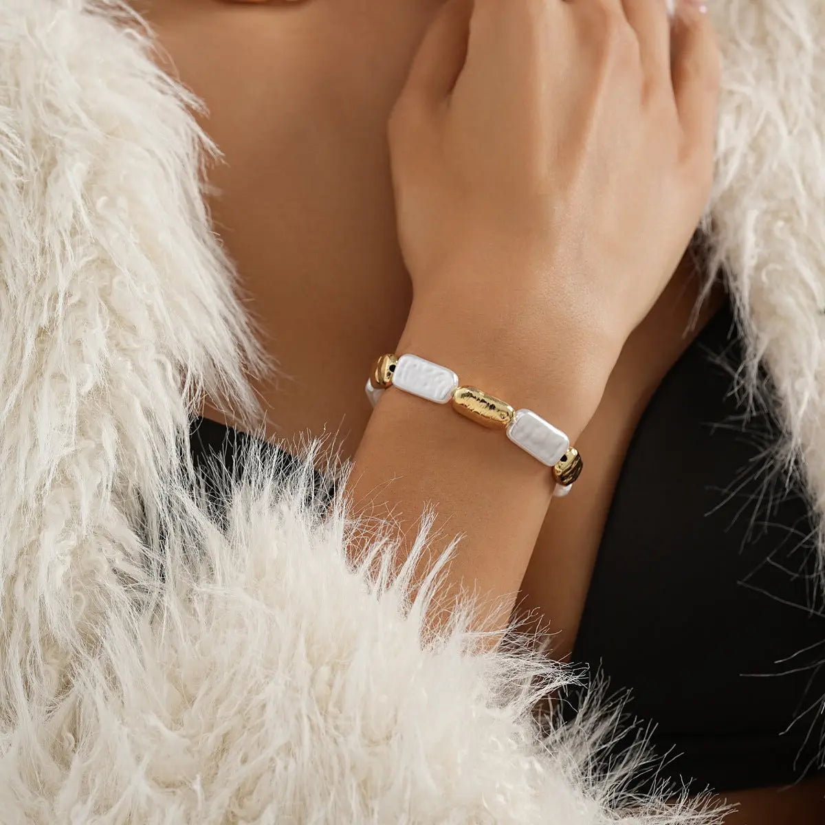 Creative Stitching Metal Necklace Bracelet For Women - Norellé