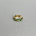 Retro Simple Full Rhinestone Zircon Ear Clip Earrings - Norellé