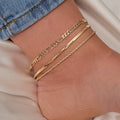 European And American Stylish Women's Simple Personality Multi-layer Anklet Suit - Norellé