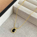 Gold Black Onyx Necklace Twin Accessories - Norellé