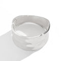 Irregular Metal Wide Curved Glossy Spring Bracelet - Norellé