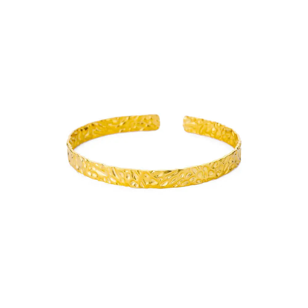 Simple Pleated Pattern Opening Bracelet Women - Norellé