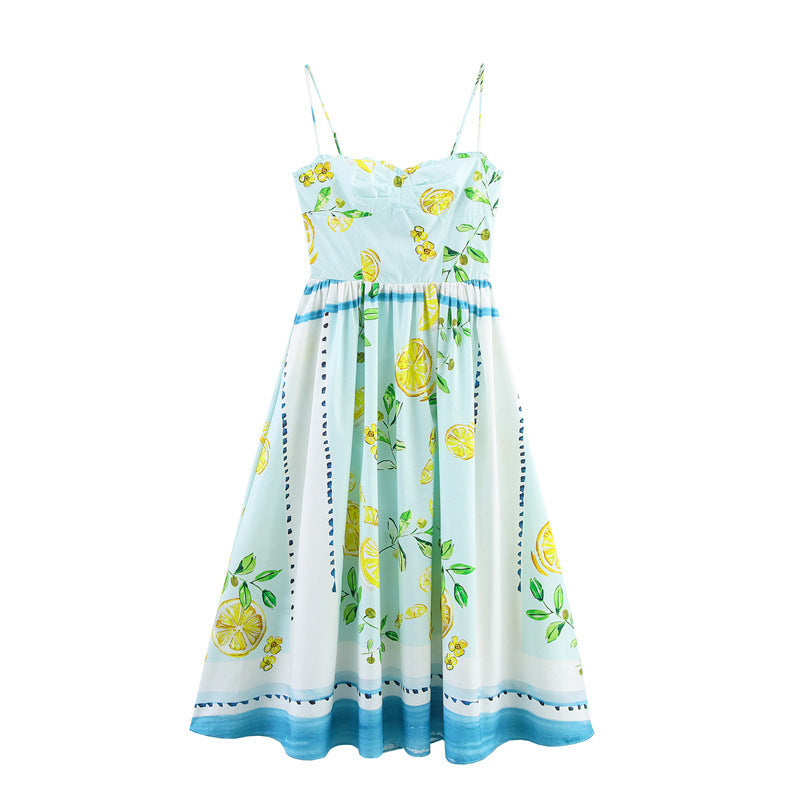 Women's Clothing Lemon Printing Dress - Norellé
