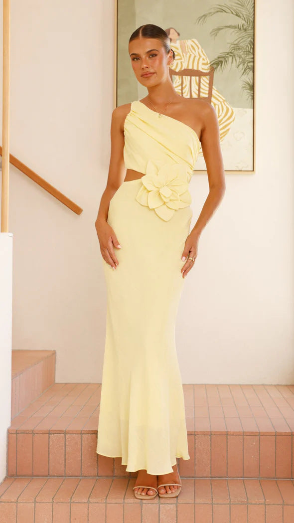 Women's Fashion Pure Color Tube-top Dress - Norellé