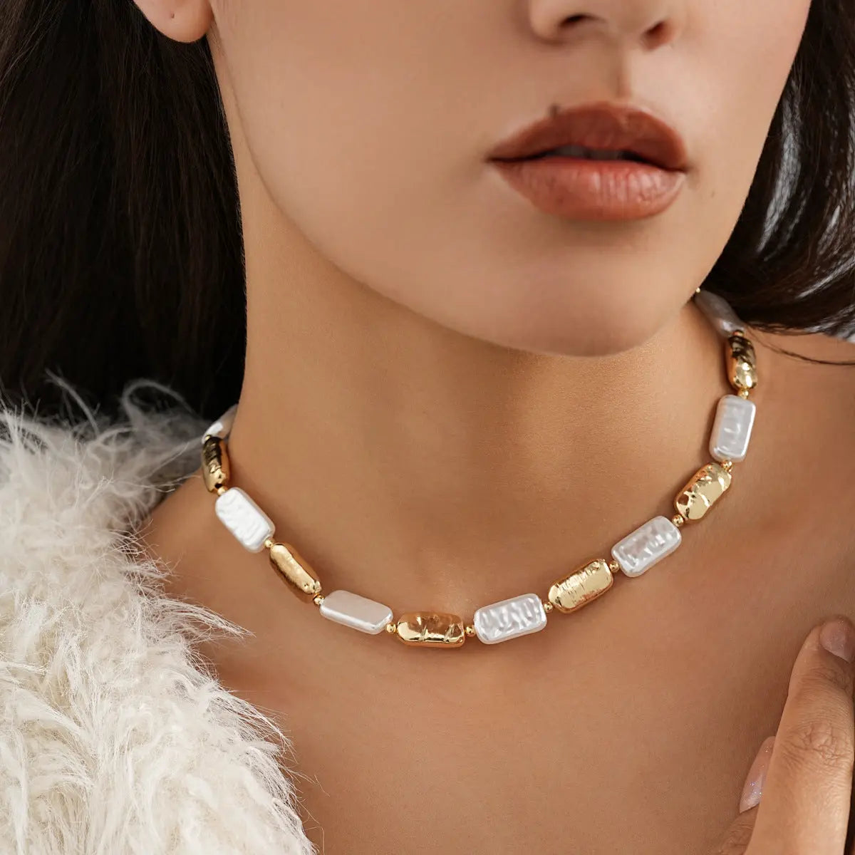 Creative Stitching Metal Necklace Bracelet For Women - Norellé
