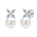 Temperament Wild Natural Freshwater Pearl Ear Studs - Norellé