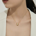 U-shaped Pearl French Titanium Steel Simple High Sense - Norellé