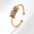 Simple Fashion Color Zircon Ring For Women - Norellé