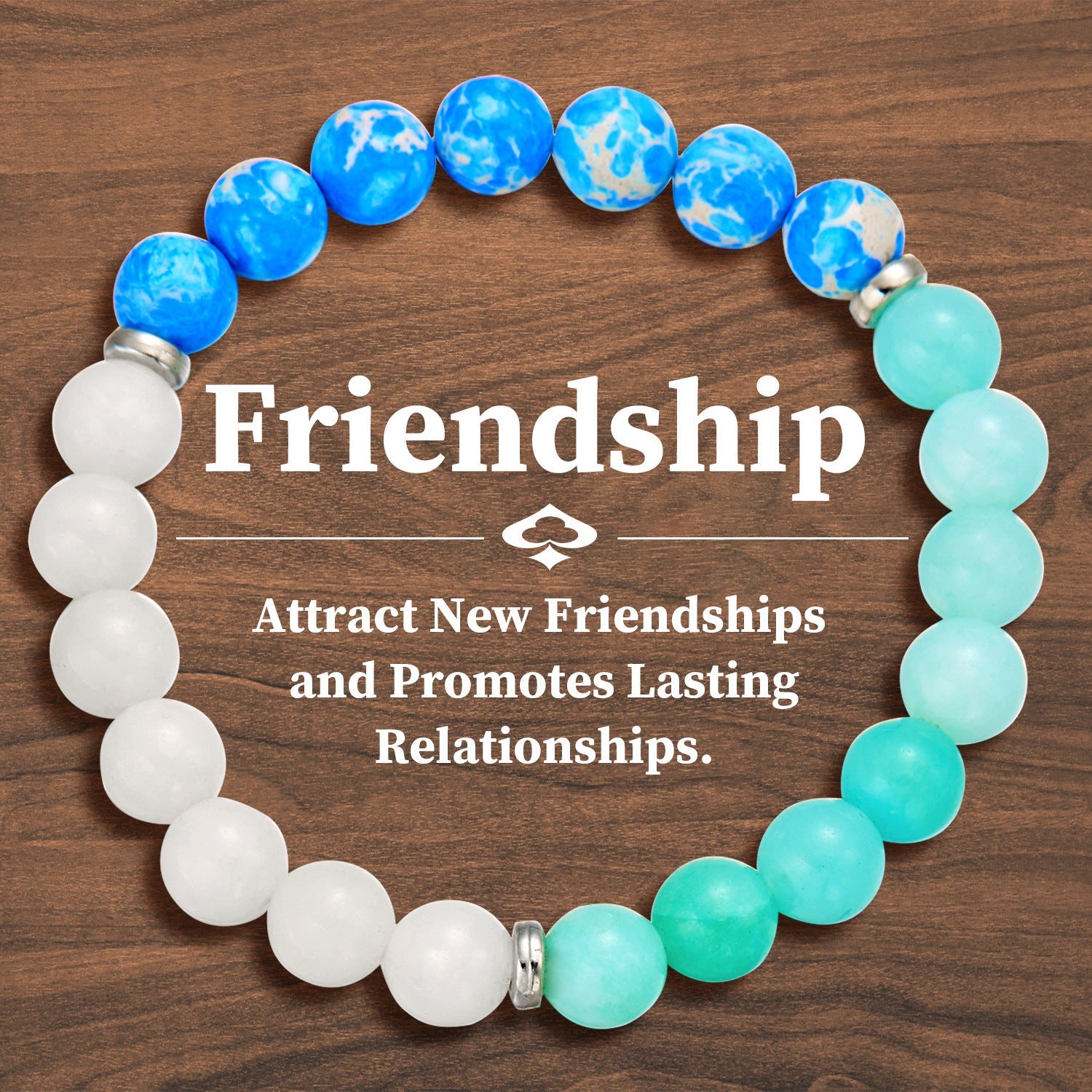 Fashion Personality Meaning Love Natural Stone Bracelet - Norellé