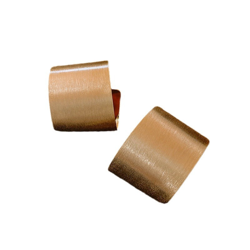 Electroplating Brushed Earrings Bangle Jewelry Suit Advanced Sense Ornament - Norellé