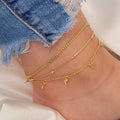 European And American Stylish Women's Simple Personality Multi-layer Anklet Suit - Norellé
