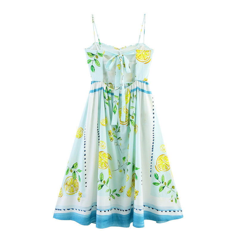 Women's Clothing Lemon Printing Dress - Norellé