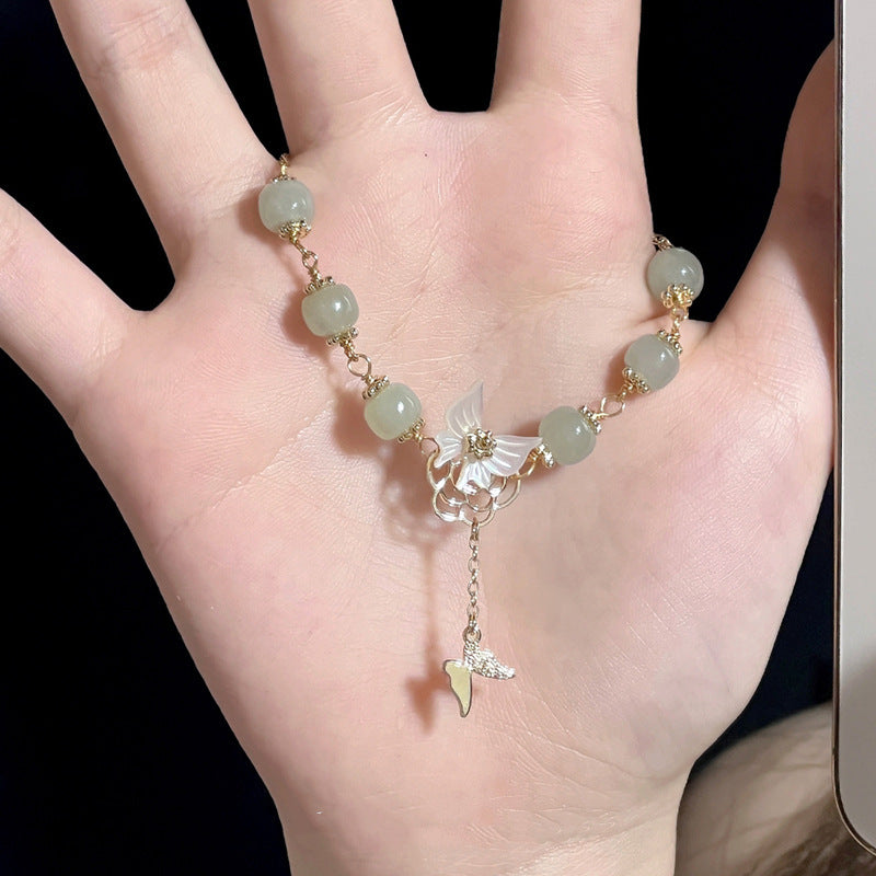 Women's Personalized Hetian Yudie Bracelet - Norellé