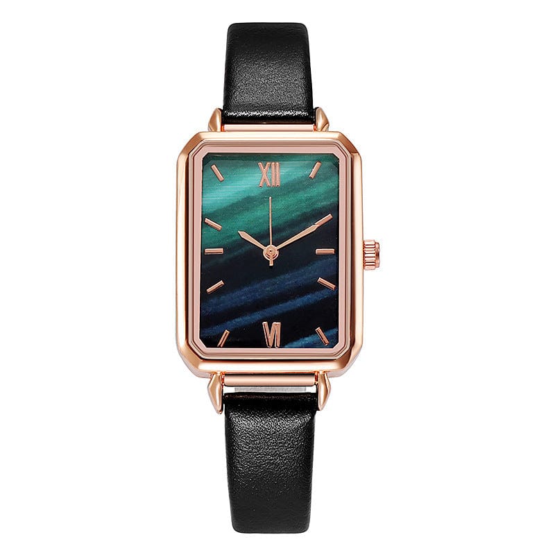 Retro Green Peacock Green Disc Watch - Norellé
