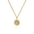 High-grade Oval Cat's Eye Pendant Titanium Steel Necklace - Norellé