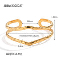 Irregular Lines Multi-layer Hollow Open-end Bracelet Retro Personality - Norellé