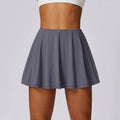 Ice-sensitive UV-proof Fake Two-piece High Waist Yoga Skirts - Norellé
