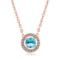 Women's Stylish Round Zircon Pendant Clavicle Chain - Norellé
