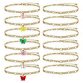 Simple Color Acrylic Butterfly Anklet - Norellé