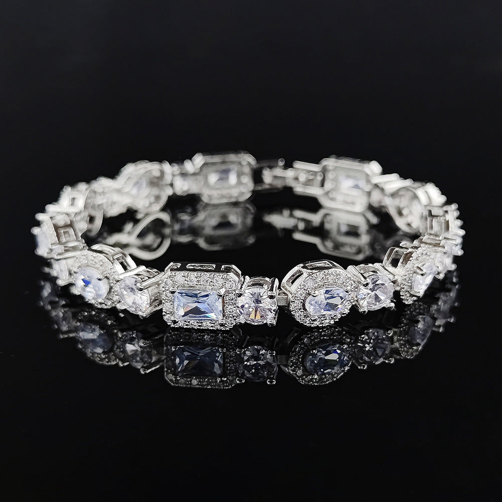 Square Geometric Irregular Female Sense Niche Non-fading Bracelet - Norellé