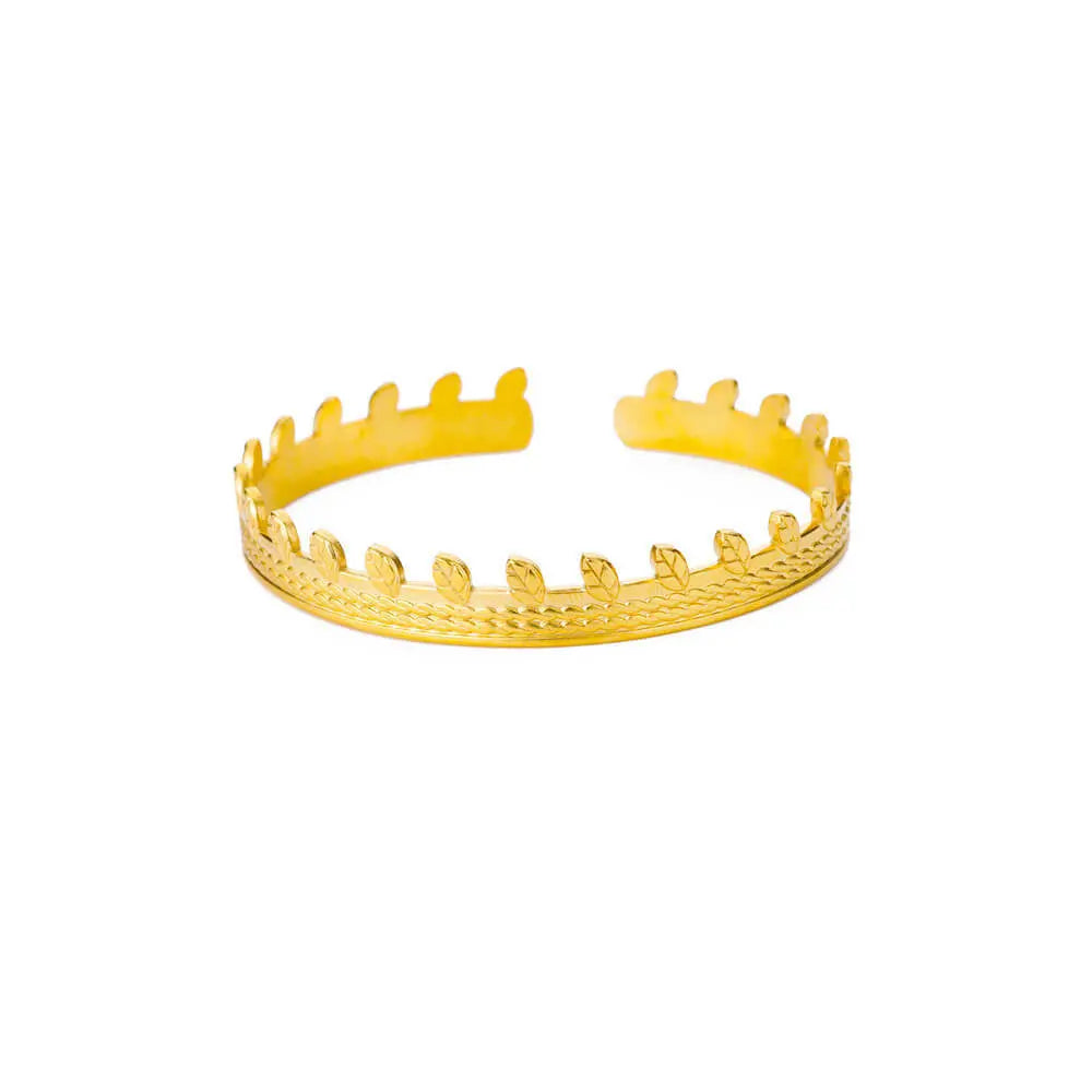 Simple Pleated Pattern Opening Bracelet Women - Norellé