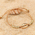 Personalized Creative Alloy Shell Hawaiian Style Casual Bracelet Shell Woven Bracelet - Norellé