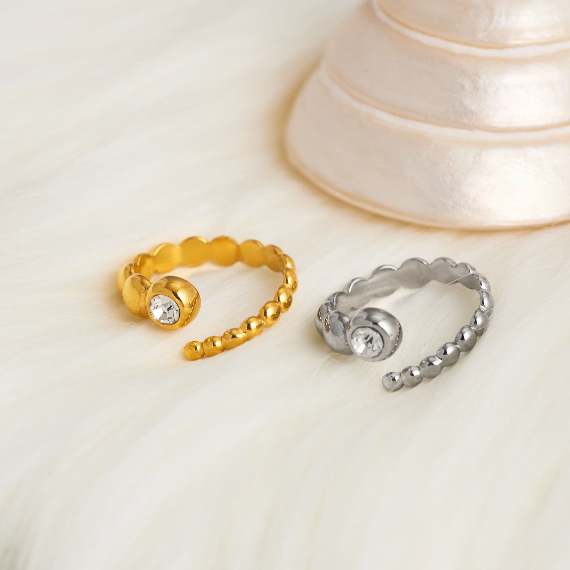 Stainless Steel Fashion Ring Advanced Sense - Norellé